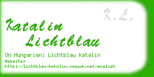 katalin lichtblau business card